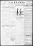 Thumbnail image of item number 3 in: 'La Prensa (San Antonio, Tex.), Vol. 10, No. 232, Ed. 1 Thursday, October 5, 1922'.