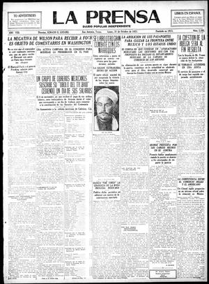 La Prensa (San Antonio, Tex.), Vol. 8, No. 2,393, Ed. 1 Monday, October 31, 1921