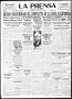 Thumbnail image of item number 1 in: 'La Prensa (San Antonio, Tex.), Vol. 7, No. 1957, Ed. 1 Monday, August 16, 1920'.