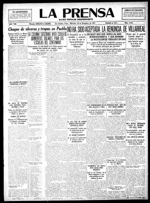 La Prensa (San Antonio, Tex.), Vol. 8, No. 2,423, Ed. 1 Wednesday, November 30, 1921