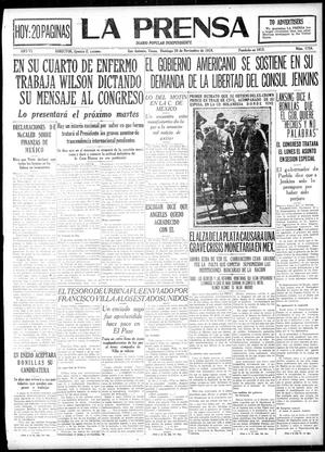 La Prensa (San Antonio, Tex.), Vol. 6, No. 1754, Ed. 1 Sunday, November 30, 1919