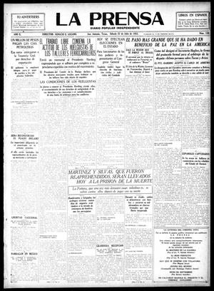 La Prensa (San Antonio, Tex.), Vol. 10, No. 158, Ed. 1 Saturday, July 22, 1922