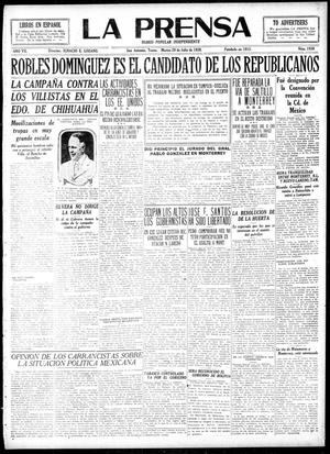 La Prensa (San Antonio, Tex.), Vol. 7, No. 1930, Ed. 1 Tuesday, July 20, 1920