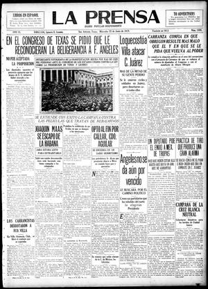 La Prensa (San Antonio, Tex.), Vol. 6, No. 1598, Ed. 1 Wednesday, June 25, 1919