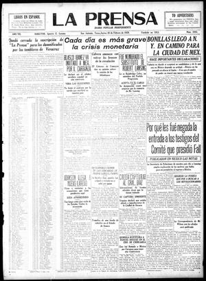 La Prensa (San Antonio, Tex.), Vol. 7, No. 1842, Ed. 1 Thursday, February 26, 1920