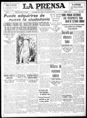 La Prensa (San Antonio, Tex.), Vol. 6, No. 1316, Ed. 1 Saturday, September 14, 1918