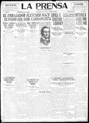 La Prensa (San Antonio, Tex.), Vol. 6, No. 1461, Ed. 1 Friday, February 7, 1919