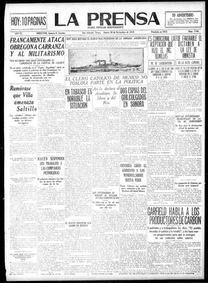 La Prensa (San Antonio, Tex.), Vol. 6, No. 1744, Ed. 1 Thursday, November 20, 1919