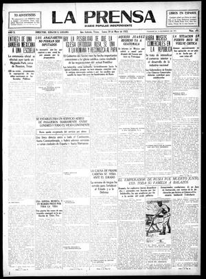 La Prensa (San Antonio, Tex.), Vol. 10, No. 105, Ed. 1 Monday, May 29, 1922