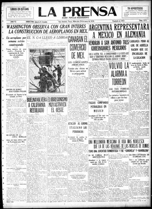 Primary view of object titled 'La Prensa (San Antonio, Tex.), Vol. 6, No. 1571, Ed. 1 Wednesday, May 28, 1919'.