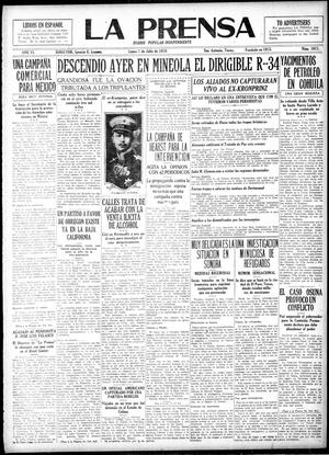 La Prensa (San Antonio, Tex.), Vol. 6, No. 1611, Ed. 1 Monday, July 7, 1919