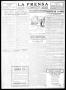 Thumbnail image of item number 3 in: 'La Prensa (San Antonio, Tex.), Vol. 10, No. 255, Ed. 1 Saturday, October 28, 1922'.