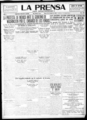 La Prensa (San Antonio, Tex.), Vol. 10, No. 255, Ed. 1 Saturday, October 28, 1922