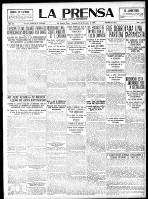 La Prensa (San Antonio, Tex.), Vol. 7, No. 2,075, Ed. 1 Sunday, December 12, 1920
