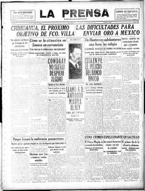 Primary view of object titled 'La Prensa (San Antonio, Tex.), Vol. 6, No. 1127, Ed. 1 Friday, March 22, 1918'.