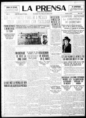 La Prensa (San Antonio, Tex.), Vol. 6, No. 1535, Ed. 1 Tuesday, April 22, 1919