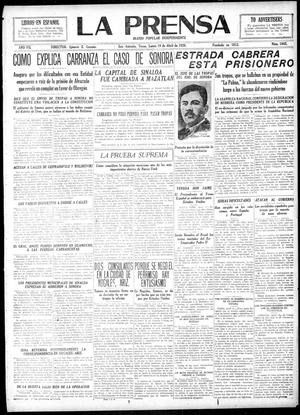 La Prensa (San Antonio, Tex.), Vol. 7, No. 1845, Ed. 1 Monday, April 19, 1920