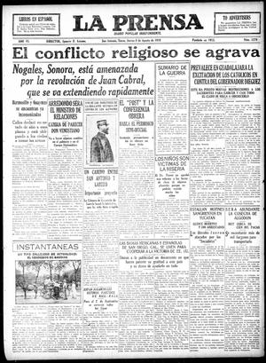 La Prensa (San Antonio, Tex.), Vol. 6, No. 1279, Ed. 1 Thursday, August 8, 1918