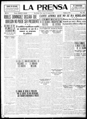 La Prensa (San Antonio, Tex.), Vol. 7, No. 1943, Ed. 1 Monday, August 2, 1920