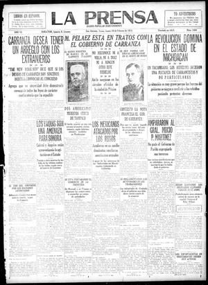 La Prensa (San Antonio, Tex.), Vol. 6, No. 1464, Ed. 1 Monday, February 10, 1919