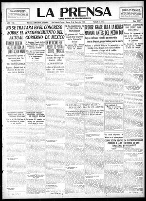 La Prensa (San Antonio, Tex.), Vol. 8, No. 2,447, Ed. 1 Thursday, January 5, 1922