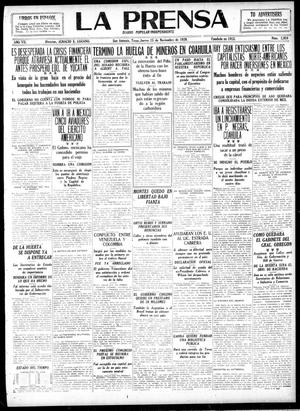 La Prensa (San Antonio, Tex.), Vol. 7, No. 2,059, Ed. 1 Thursday, November 25, 1920
