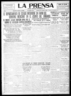 La Prensa (San Antonio, Tex.), Vol. 10, No. 256, Ed. 1 Sunday, October 29, 1922