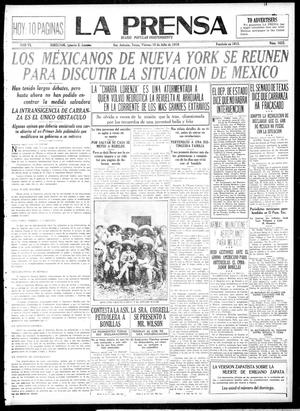 La Prensa (San Antonio, Tex.), Vol. 6, No. 1622, Ed. 1 Friday, July 18, 1919
