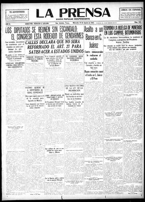 La Prensa (San Antonio, Tex.), Vol. 10, No. 182, Ed. 1 Wednesday, August 16, 1922