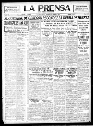 La Prensa (San Antonio, Tex.), Vol. 8, No. 2,371, Ed. 1 Sunday, October 9, 1921