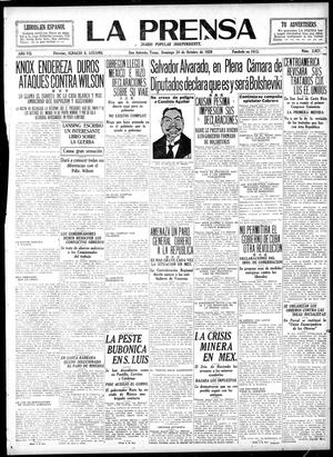 La Prensa (San Antonio, Tex.), Vol. 7, No. 2,027, Ed. 1 Sunday, October 24, 1920