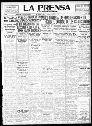 La Prensa (San Antonio, Tex.), Vol. 10, No. 139, Ed. 1 Sunday, July 2, 1922