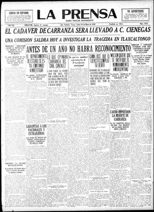 La Prensa (San Antonio, Tex.), Vol. 7, No. 1878, Ed. 1 Monday, May 24, 1920