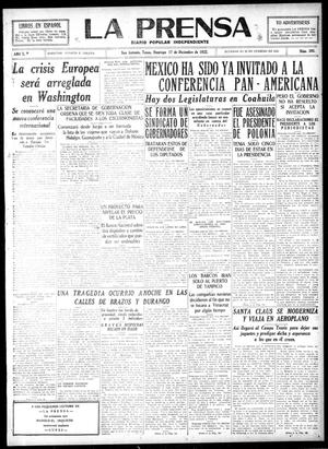 La Prensa (San Antonio, Tex.), Vol. 10, No. 305, Ed. 1 Sunday, December 17, 1922