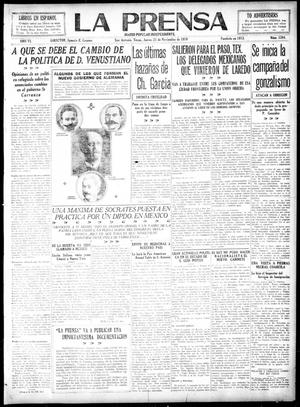 La Prensa (San Antonio, Tex.), Vol. 6, No. 1384, Ed. 1 Thursday, November 21, 1918