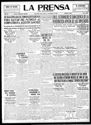 La Prensa (San Antonio, Tex.), Vol. 7, No. 2,080, Ed. 1 Friday, December 17, 1920