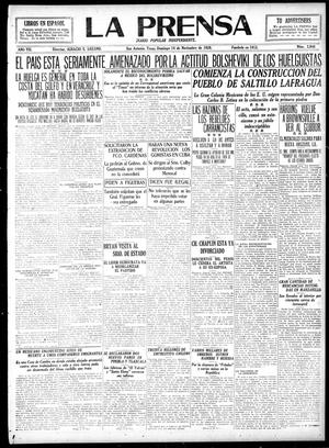La Prensa (San Antonio, Tex.), Vol. 7, No. 2,048, Ed. 1 Sunday, November 14, 1920
