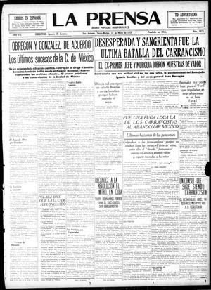 La Prensa (San Antonio, Tex.), Vol. 7, No. 1873, Ed. 1 Tuesday, May 18, 1920