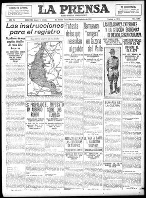 La Prensa (San Antonio, Tex.), Vol. 6, No. 1306, Ed. 1 Wednesday, September 4, 1918