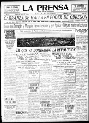 La Prensa (San Antonio, Tex.), Vol. 7, No. 1867, Ed. 1 Tuesday, May 11, 1920