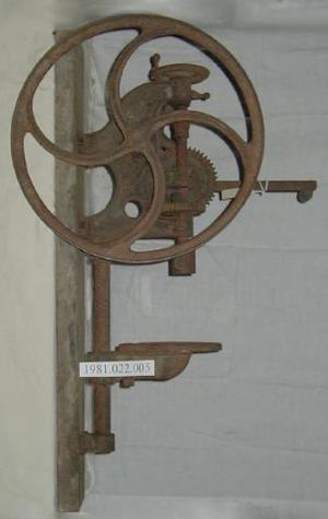 A drill press bought from Sears in 1921.