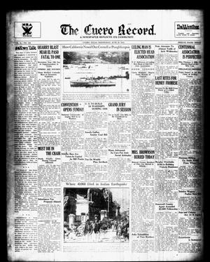 The Cuero Record. (Cuero, Tex.), Vol. 41, No. 149, Ed. 1 Wednesday, June 26, 1935