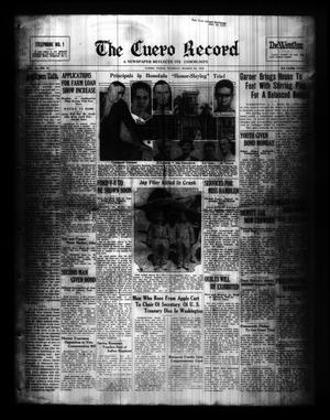 The Cuero Record (Cuero, Tex.), Vol. 38, No. 75, Ed. 1 Tuesday, March 29, 1932