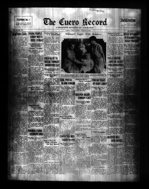 Primary view of object titled 'The Cuero Record (Cuero, Tex.), Vol. 38, No. 55, Ed. 1 Sunday, March 6, 1932'.