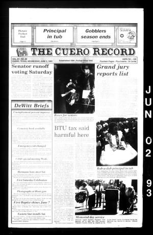 The Cuero Record (Cuero, Tex.), Vol. 97, No. 22, Ed. 1 Wednesday, June 2, 1993