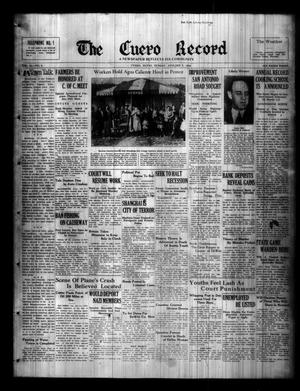 The Cuero Record (Cuero, Tex.), Vol. 44, No. 6, Ed. 1 Sunday, January 9, 1938