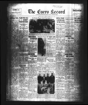 The Cuero Record (Cuero, Tex.), Vol. 39, No. 45, Ed. 1 Tuesday, February 21, 1933