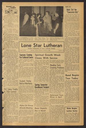 Lone Star Lutheran (Seguin, Tex.), Vol. 43, No. 16, Ed. 1 Friday, March 9, 1962
