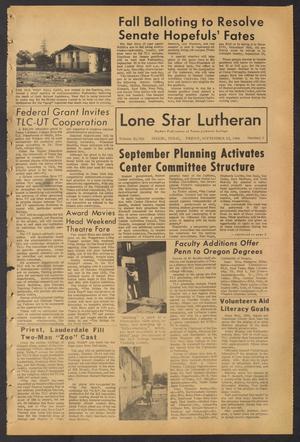 Primary view of object titled 'Lone Star Lutheran (Seguin, Tex.), Vol. 48, No. 1, Ed. 1 Friday, September 23, 1966'.