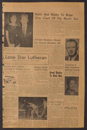 Lone Star Lutheran (Seguin, Tex.), Vol. 43, No. 4, Ed. 1 Friday, October 13, 1961